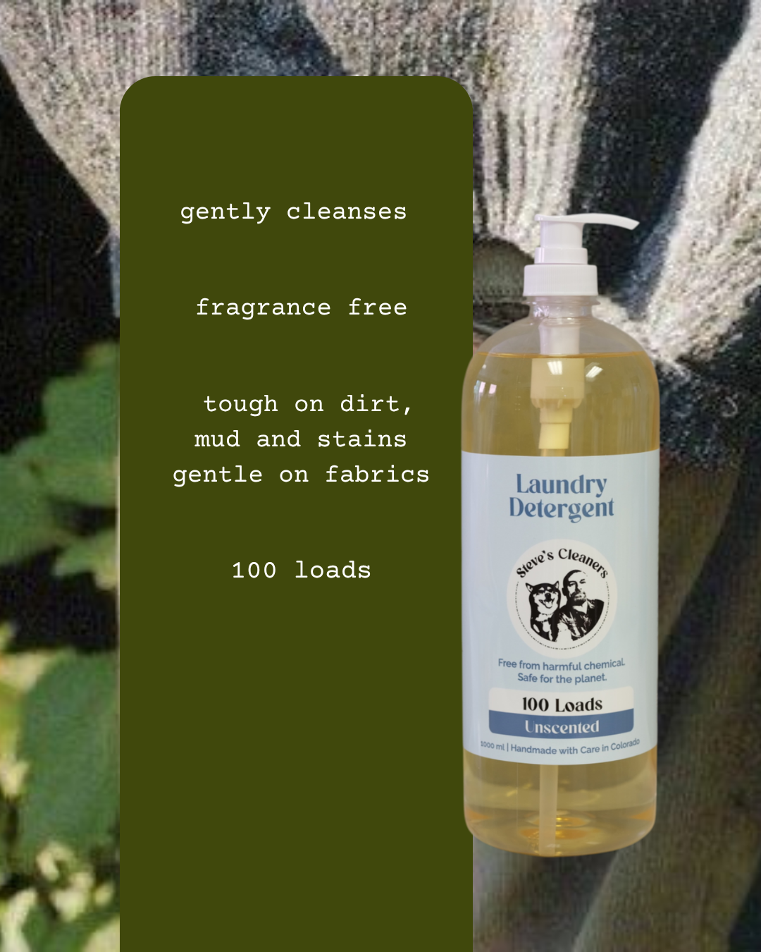 Unscented Laundry Detergent 32 oz