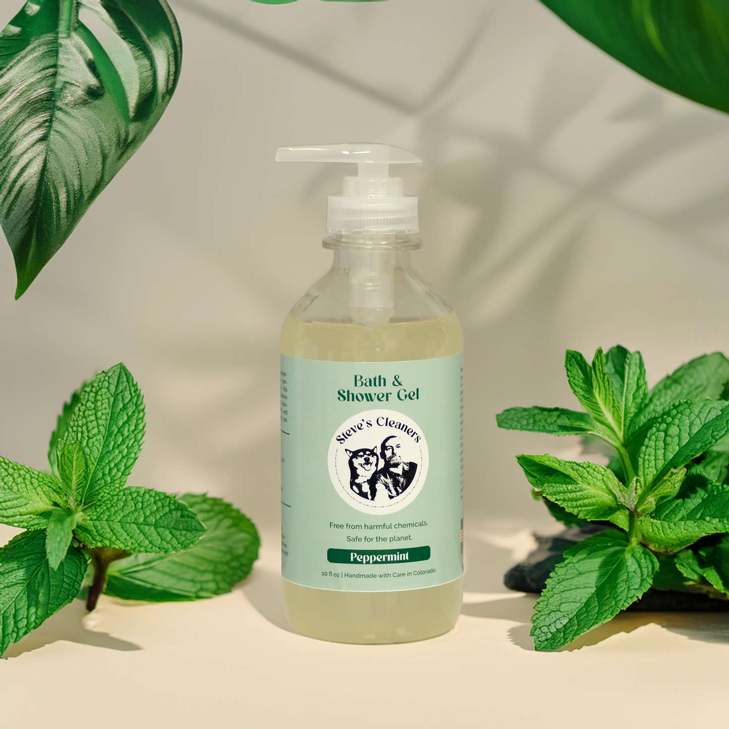 Peppermint Bath & Shower Gel | Plant-Based & Paraben-Free Cleanser