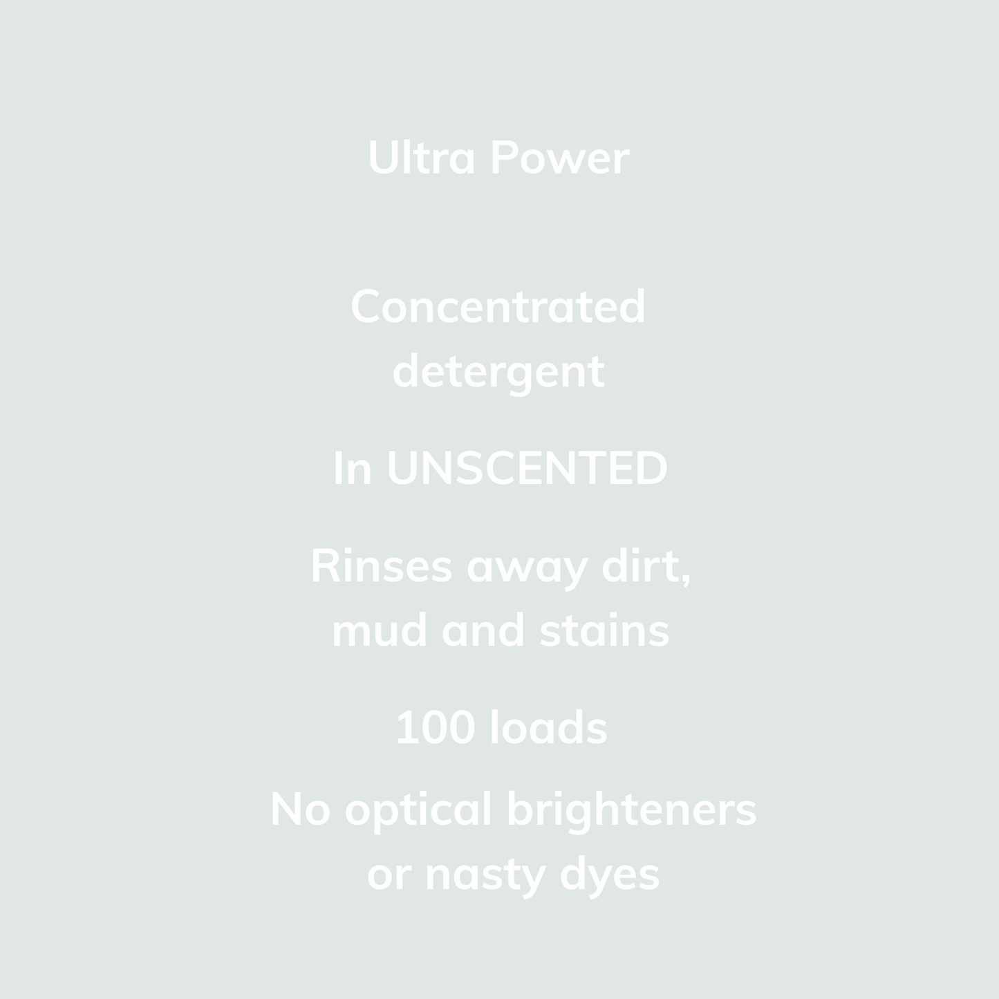 Unscented Laundry Detergent