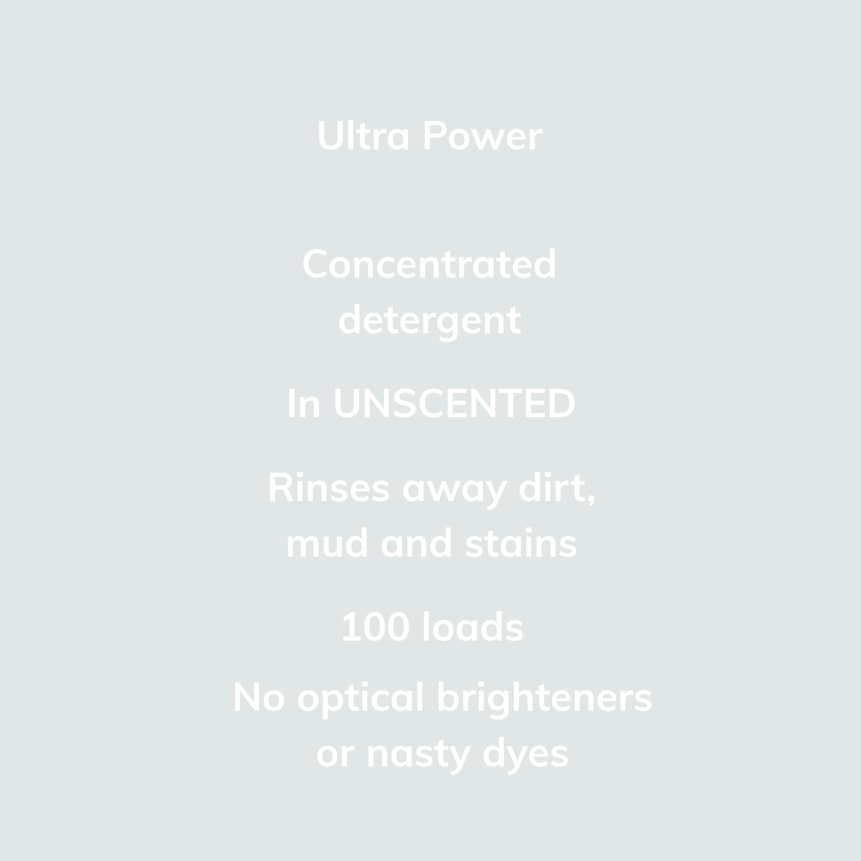 Unscented Laundry Detergent